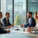 Groupe de professionnels lors d'une réunion d'affaires