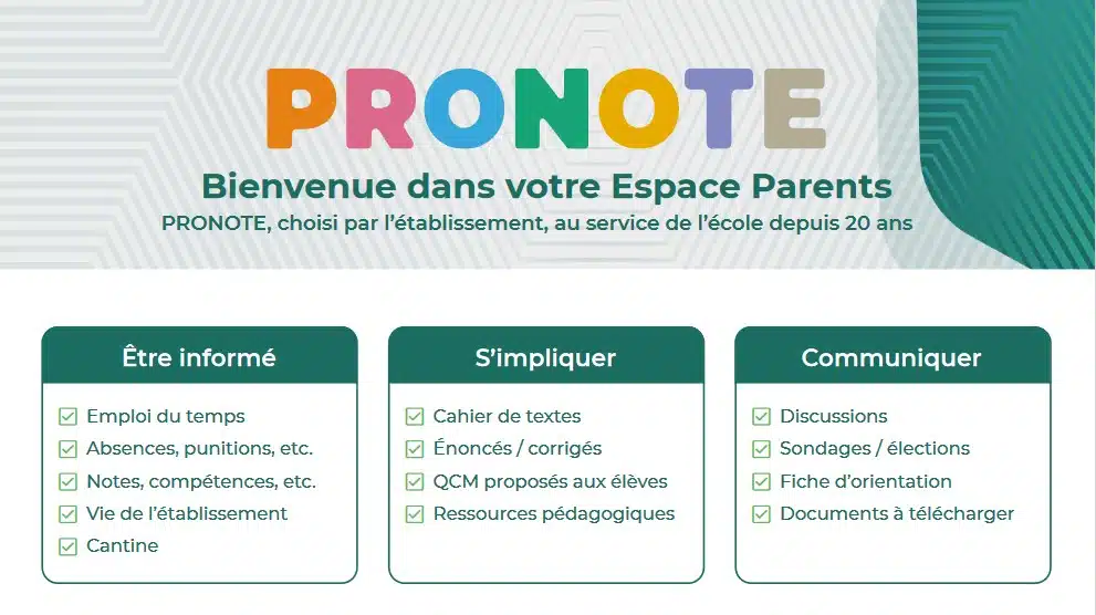 Le pronote espace parent : comment s’y connecter ?